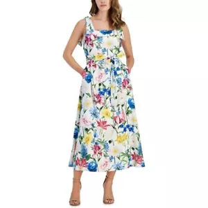 New Anne Klein Long A Line Dress with Tie Straps - Picture 1 of 7