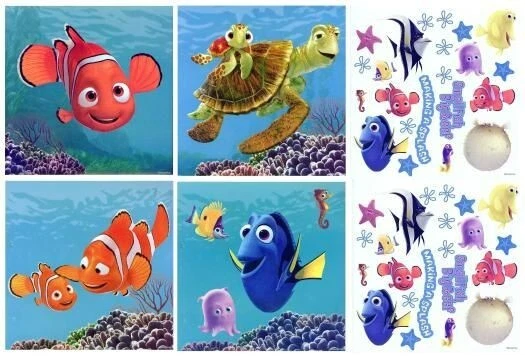 Disney Finding Nemo Dory Walls My Way Blue Mountain Foto 1 de 1