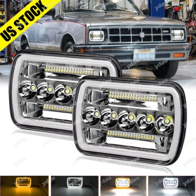 Para 1984 1985 1986 1995 Isuzu Pickup 2 peças 7x6" faróis de LED feixe Hi/Lo DRL DOT - Imagem 1 de 4