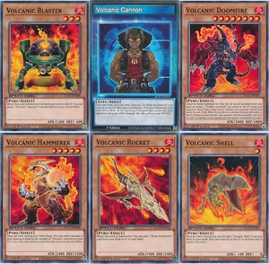 Volcanic Blaster +Cannon +Doomfire + Hammerer + Rocket +Shell 1st YUGIOH 6 Cards - Picture 1 of 7