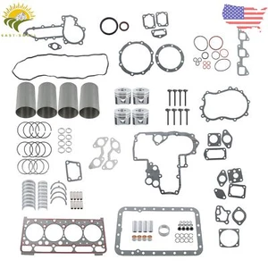 For Kubota V2403 IDI V2403T Engine Rebuild Kit for Bobcat Excavator Tractor - Picture 1 of 13