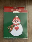 NEW Kids Christmas Ornament Kit Snowman Red Hat NIP (E19)