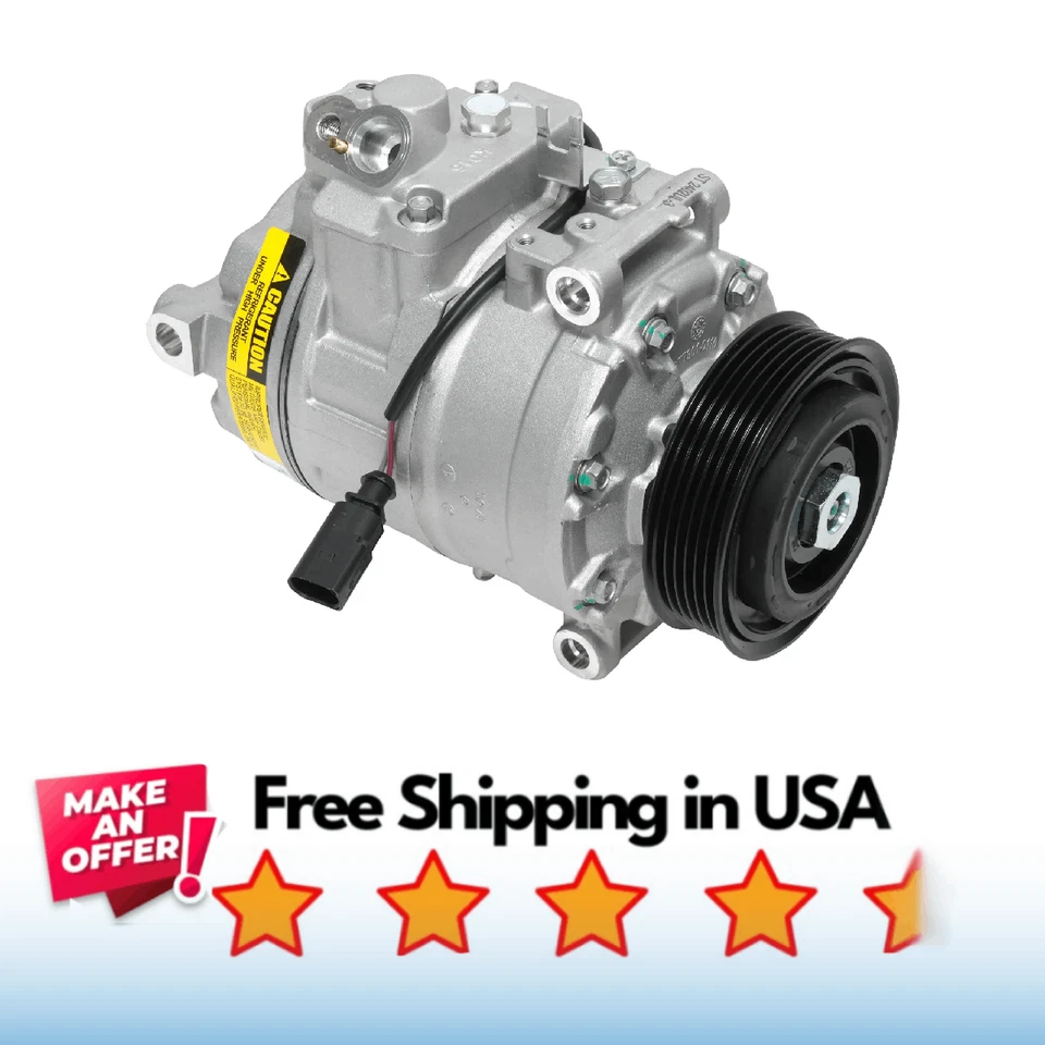 Compresor aire acondicionado apto para Volkswagen Amarok 2011-2018, Volkswagen Transporter 2010-2019 Foto 1 de 1