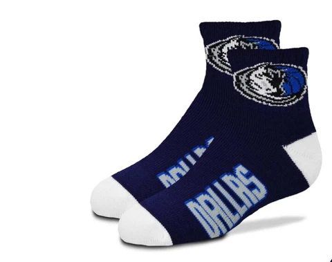 Dallas Mavericks Basketball Youth Quarter Team Logo Socks Cover