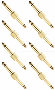 8) Procraft PC-TE037 1/4 Macho Adaptador Instrumento Enchufe Guitarra Convertidor Conector - Imagen 1 de 1