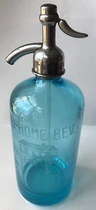 NU-HOME BEV. BERGENFIELD NJ CONT. 26 OZ. SELTZER BOTTLE MADE IN CZECHOSLOVAKIA - Picture 1 of 6