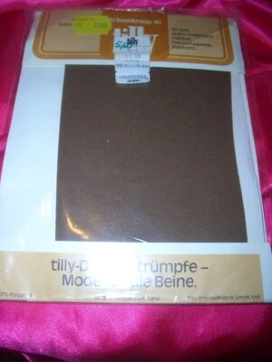 Vintage tilly Damenstrümpfe Gr. I nerz 90 den Strapsstrümpfe Feinstrümpfe OVP - Bild 1 von 2