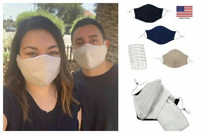 1 pieza NUEVO Algodón Suave DOBLE CAPA Mascarilla Lavable Unisex Reutilizable Foto 1 de 2