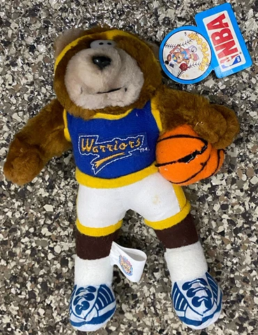 NWT VINTAGE 1991 NBA GOLDEN STATE WARRIORS PLUSH BEAR SPORTSTUFF GOOD STUFF RARE Cover