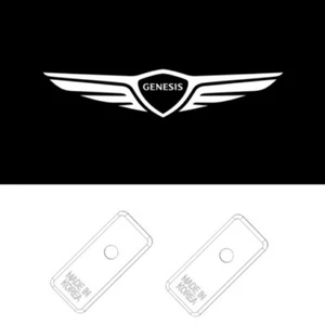 Car Door GENESIS Wing Logo Welcome Projection Light for GV70 GV80 G80 G90 BH EQ - Picture 1 of 4