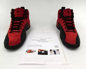 Jordan 12 Retro Reverse Flu Game Men's Shoes Size 9.5 COA - Picture 1 of 7