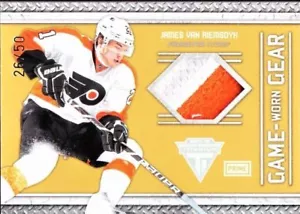 2011-12 Panini Titanim Game Worn GEAR PRIME #75 James VAN RIEMSDYK /50 2 PATCH - Picture 1 of 2