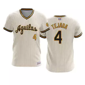 Dominican Hall of Fame Aguilas Cibaenas Cream - TEJADA 4 - Picture 1 of 8