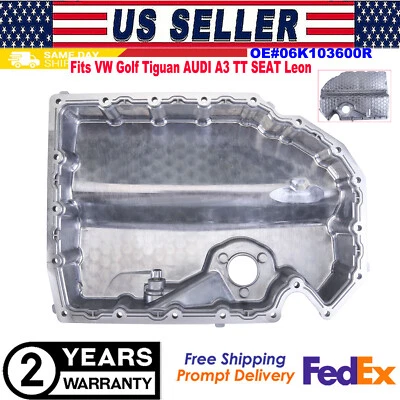 Se adapta a VW Golf Tiguan AUDI A3 TT SEAT León 1.8/2.0T Aluminio Motor Inferior Pan de Aceite Foto 1 de 4