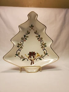 Weihnachtsbaum Bonboniere Teller Waldhorn Porzellan Holiday Elegance by Mikasa - Bild 1 von 8