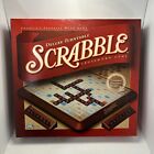 Scrabble Deluxe Turntable Crossword Game 2001 Edition COMPLETE Parker Brothers