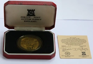 50p PLATINUM COIN from ISLE OF MAN - 1979 DIE MARK B SCARCE  FIFTY PENCE - Picture 1 of 8