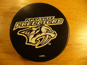 NHL Nashville Predators 90's Basic Series Souvenir Hockey Puck Collect Pucks - Picture 1 of 2