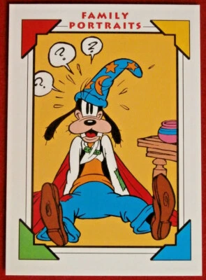 Disney COLLECTOR CARDS - Card #157 - GOOFY'S HOCUS POCUS BACKFIRES - IMPEL 1991 - Image 1 of 2