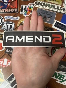 NEU Shot Show Amend 2 Kurzwaffen taktischer Aufkleber Abziehbild Waffen Munition 2nd Amendment - Bild 1 von 2