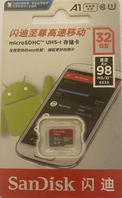 SanDisk Ultra 32GB Class 10 microSDHC UHS-I - Image 1 of 2