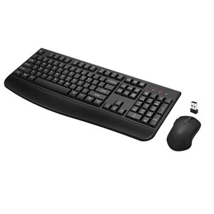 Wireless Keyboard and Mouse Combo, Full-Sized 2.4GHz Wireless Keyboard with - Picture 1 of 1