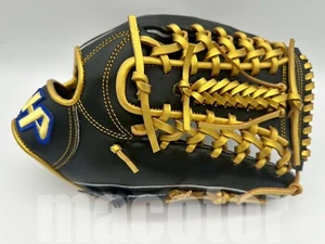 Guante de béisbol HATAKEYAMA Pro Order 13" Outfield negro dorado derecho NPB tejido red - Imagen 1 de 4