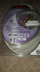 NEW RCA 6FT. DIGITAL RG-6 COAXIAL CABLE HIGH PERFORMANCE DIGITAL CABLE DT6C