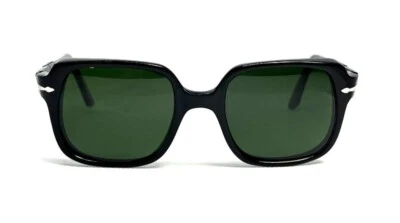 Vintage Persol Ratti Sunglasses 6585 Italy Meflecto Squared Black green 1960's - Image 1 of 4