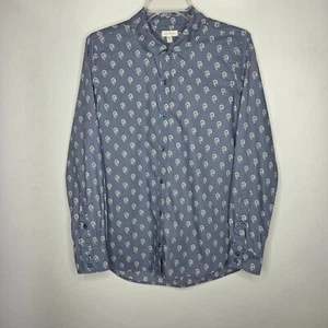 Camisa GARNET HILL Algodón Orgánico Pima Abotonada Talla 6 Manga Larga Informal Gris - Imagen 1 de 6