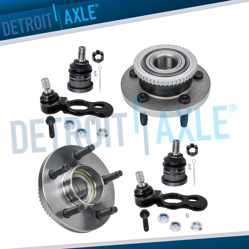 Front Wheel Bearing Hub Ball Joint for 1997-2002 Lincoln Town Car Crown Victoria - Image 1 of 4