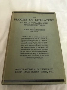 The Process Of Literature By Agnes Mure Mackenzie, Dust jacket, Early Printing - Picture 1 of 12