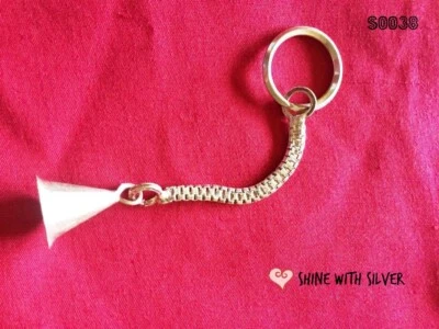 Llavero de plata de ley - campana Foto 1 de 4