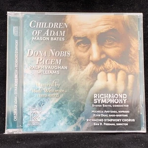 MASON BATES Children of Adam VAUGHAN WILLIAMS Dona Nobis REFERENCE CD 2019 NEW.. - Imagen 1 de 2