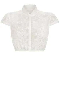 B-Ware / 2. Wahl - Dirndlbluse Cinzia creme Kurzarm Stockerpoint - Bild 1 von 1