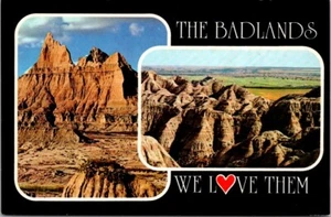 Postcard Multiview Badlands National Park Rapid City, South Dakota - Picture 1 of 2