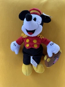 Disney Store Peluche Bean Bag All Star Music Resort Bellhop Topolino 9 pollici - Foto 1 di 3