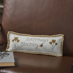 Spring In Bloom Everything's Blooming Pillow 5x15 VHC Brands - Picture 1 of 8