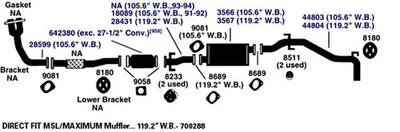 Silenciador de escape para Infiniti QX56 2007-2010 Foto 1 de 4