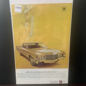 Vintage 1969 Cadillac Coupe Deville Masterful Approach Ad Advertisement - Picture 1 of 2