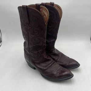 Botas vaqueras vintage Lucchese Great Western para hombre talla 12 de cuero años 80 - Imagen 1 de 14