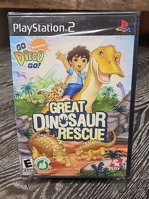 Go, Diego, Go Great Dinosaur Rescue (Sony PlayStation 2, 2008) RARE PS2 NEW - Image 1 of 2