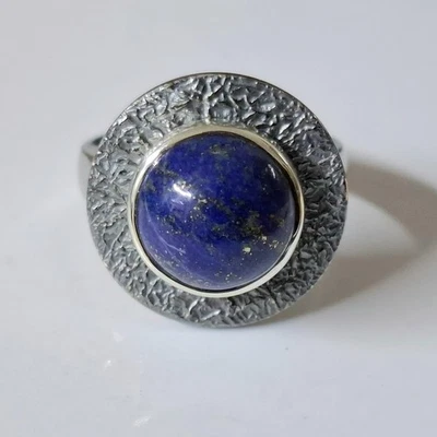 ♥♥   Knitterscheibe in massiv Silber oxidiert für Charlotte 21 / RD  ♥♥ - Imagem 1 de 4