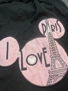 Disney Park I Love Paris schwarz Schultertasche echt Original Handtasche Beuteltasche Minnie - Bild 1 von 6