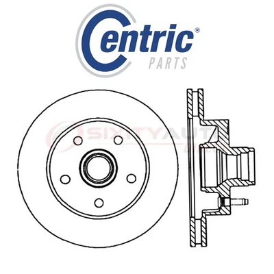 Centric C-TEK Disc Brake Rotor for 1995-1997 Mazda B2300 2.3L L4 - Kit Set ta - Imagem 1 de 4