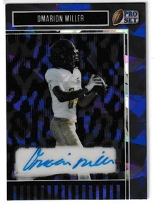 OMARION MILLER 2025 LEAF PRO SET PURPLE CRYSTAL PRISMATIC AUTO #/8. #1/8. - Bild 1 von 2