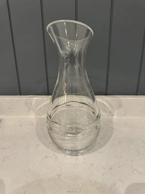  Jasper Conran Strata Wine Carafe Signed Stuart Crystal Glass Heavy  - Image 1 of 4