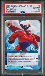Disney Lorcana C1-Promo Side Event #9 Baymax Armored Companion PSA 10 - Picture 1 of 2