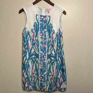 Lilly Pulitzer Iona Resort White Print Shift Dress Size XS $198 NWT NEW - Picture 1 of 9