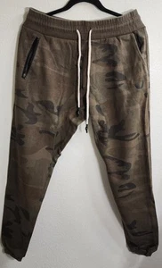 ASRV Men's Jogger Sweatpants XL Camo Tapered Aesthetic Revolution Zip Pocket - Picture 1 of 4